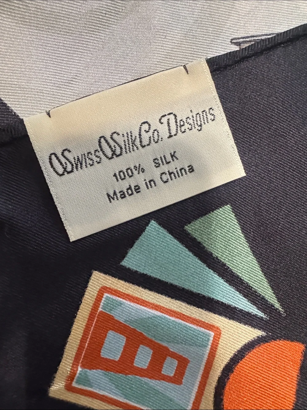 Swiss silk company silk scarf